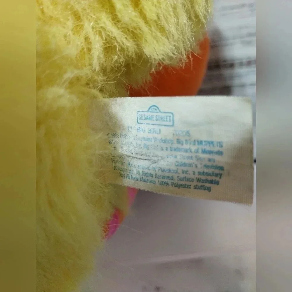 Playskool Sesame Street‎ Big Bird Plush 1986 Vintage 14
